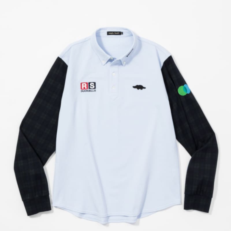 rough & swell RYAN POLO L.S. サックス / ライアンポロ