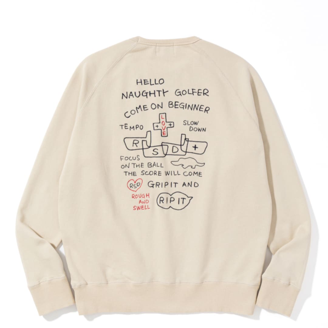 rough & swell SLOPPY SWEAT ベージュ