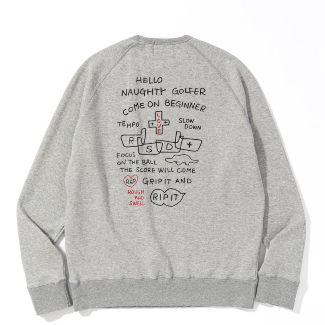 rough & swell SLOPPY SWEAT グレー