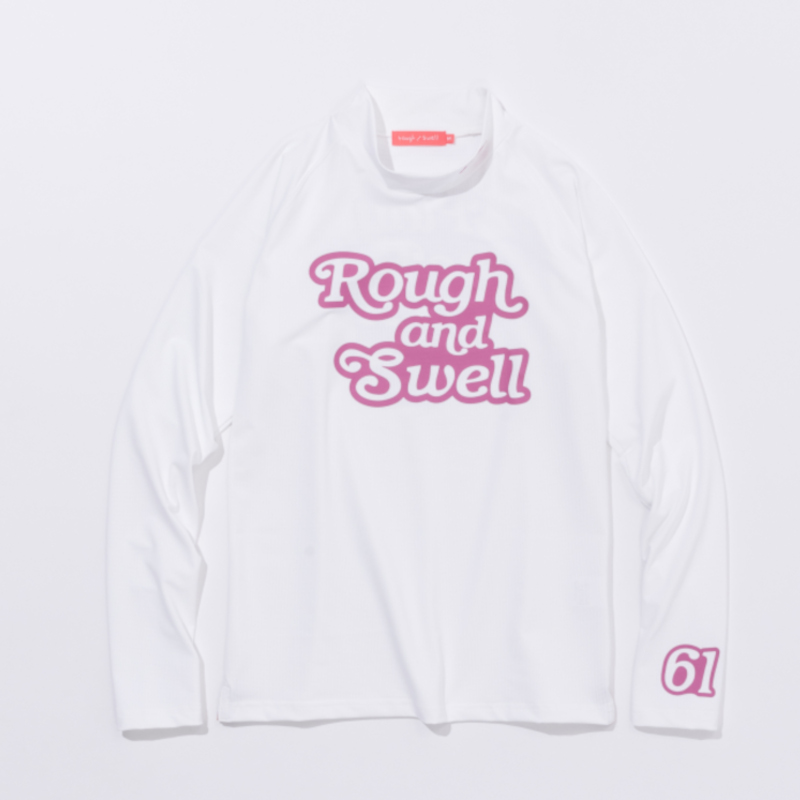 【for WOMEN】rough & swell "as it lies" MOCK ロングスリーブ ホワイト