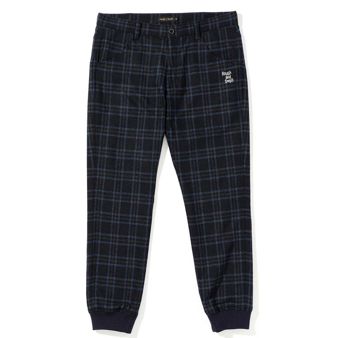 rough & swell CHECKED BOLT ネイビー