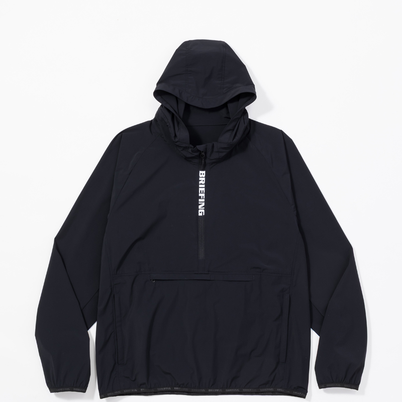 BRIEFING MENS POCKETABLE WIND ANORAK ブラック / メンズポケッタブルウインドアノラック