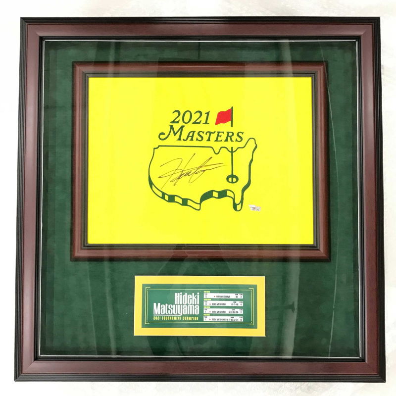 新品◎公式】2021年マスターズMASTERSピンフラッグ松山英樹◎優勝