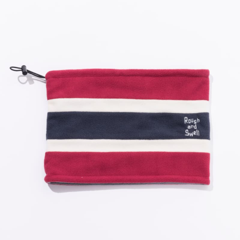 rough & swell COLLEGE NECK WARMER レッド