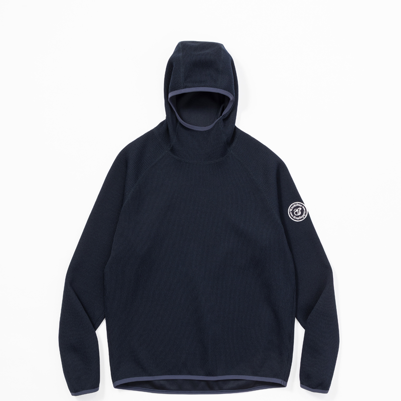 【GO/LOOK!7周年記念商品Vol.1】MOCO × Kuchibue Golf Gentleman バラクラバ・ニットフーディー ネイビー