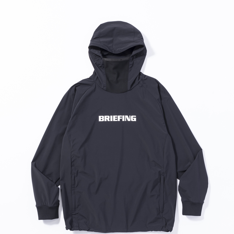 BRIEFING MENS WIND HOODIE ブラック