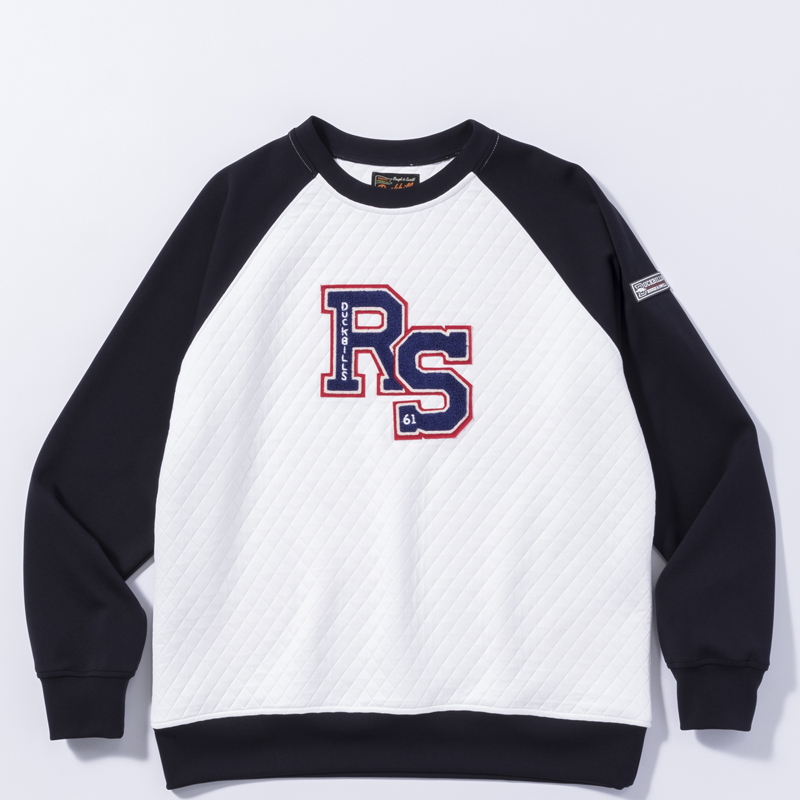 rough & swell VARSITY SWEAT ホワイト