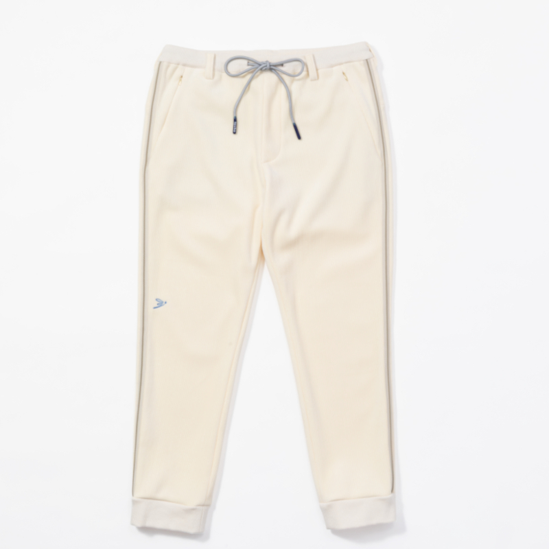 tovho フリースコールパンツ ホワイト