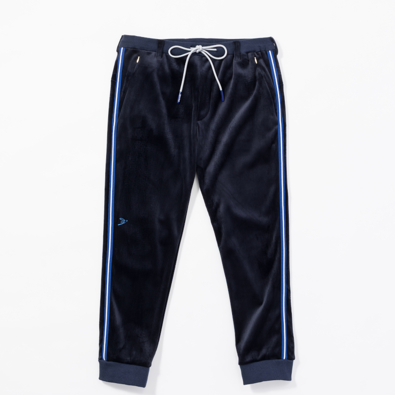 tovho フリースコールパンツ ネイビー