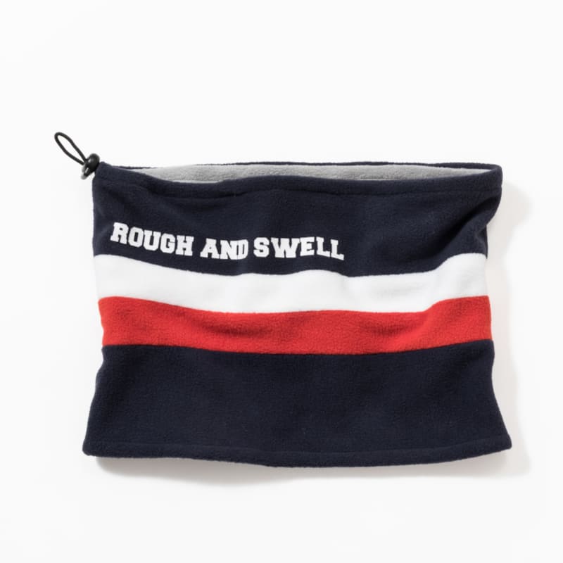 rough & swell TRICOLOR NECK WARMER ネイビー / トリカラーネックウォーマー