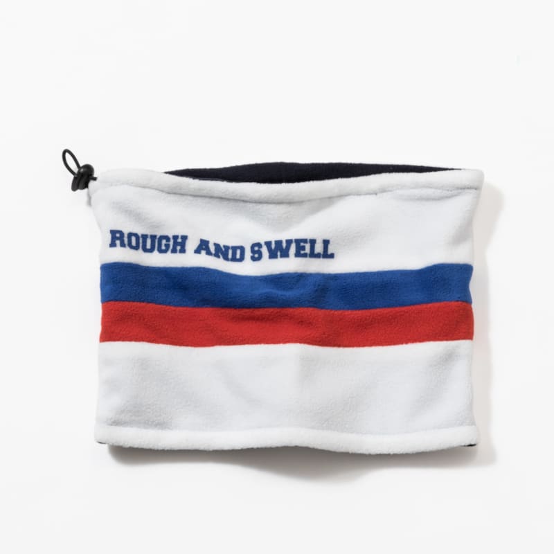rough & swell TRICOLOR NECK WARMER ホワイト / トリカラーネックウォーマー