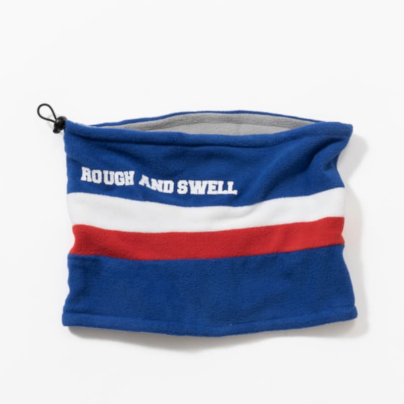 rough & swell TRICOLOR NECK WARMER ブルー / トリカラーネックウォーマー