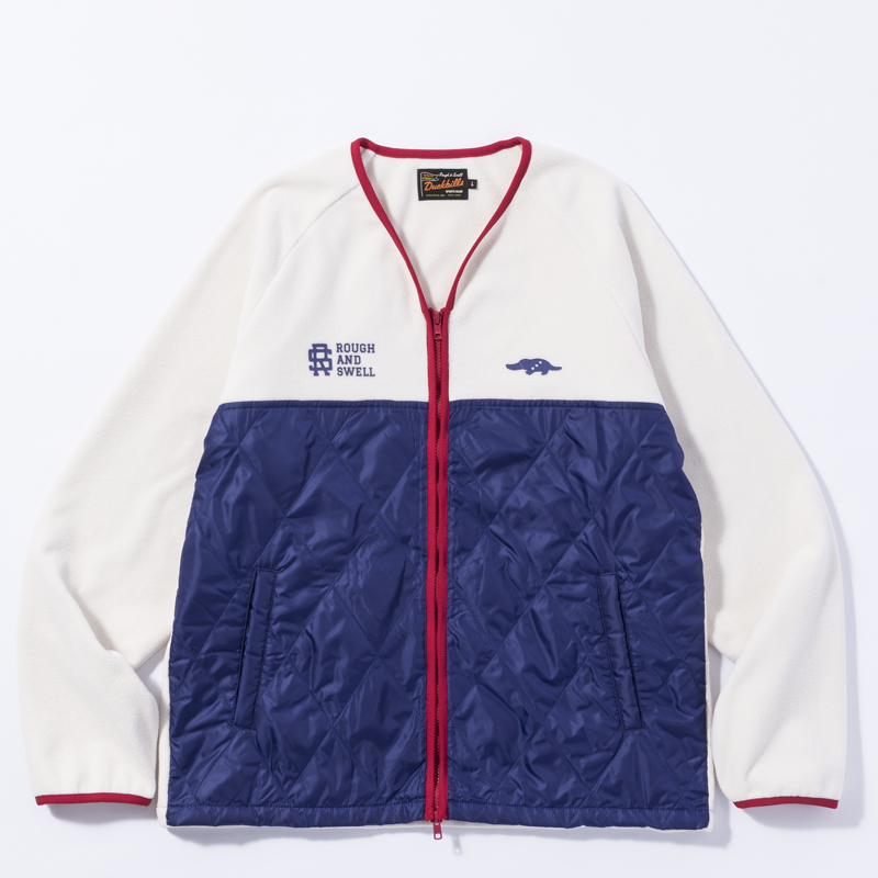 rough & swell KILIMANJARO FLEECE JACKET アイボリー