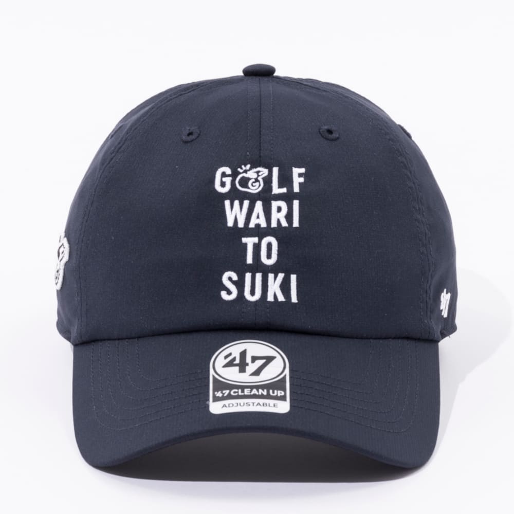 【GO/LOOK!限定販売】Kuchibue Golf Gentleman GOLF WARI TO SUKI CAP ネイビー