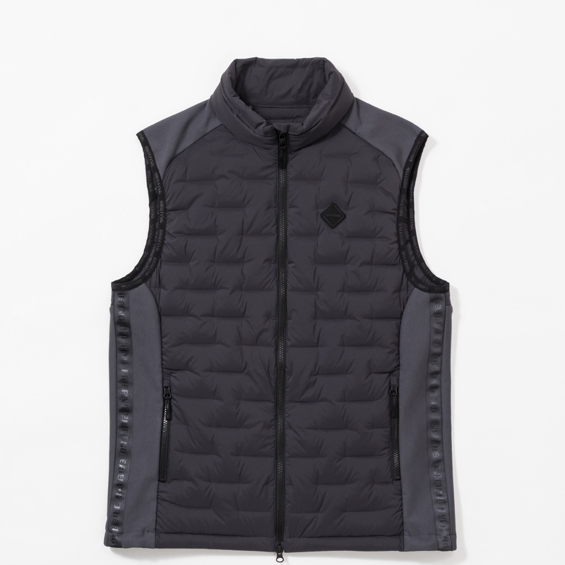 BRIEFING MENS HYBRID DOWN VEST / ハイブリッドダウンベスト チャコール