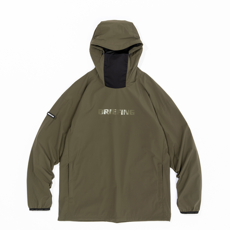 BRIEFING MENS WIND HOODIE オリーブ