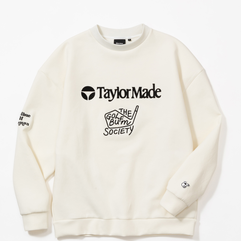 TaylorMade× Kuchibue Golf Gentleman ダンボールニットスウェット ホワイト【GO/LOOK!限定販売】