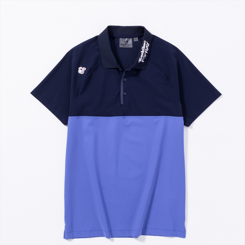 【GO/LOOK!限定販売】FORAY GOLF×Kuchibue Golf Gentleman カラーブロックポロシャツ