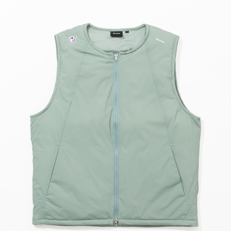 TaylorMade× Kuchibue Golf Gentleman 中綿ベスト アシッドグリーン【GO/LOOK!限定販売】