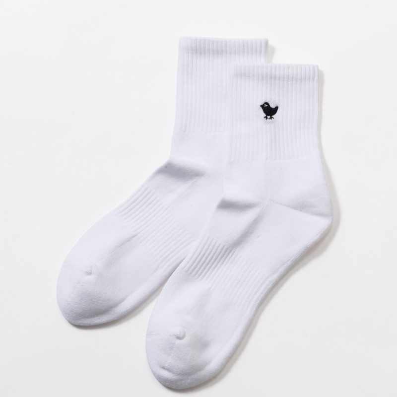 Bad Birdie Bride Socks White